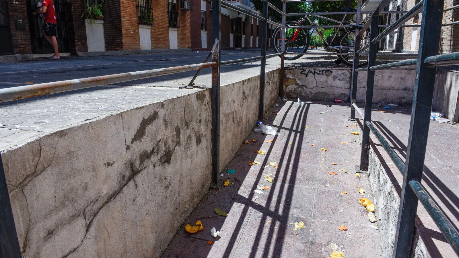 Suciedad en las calles.