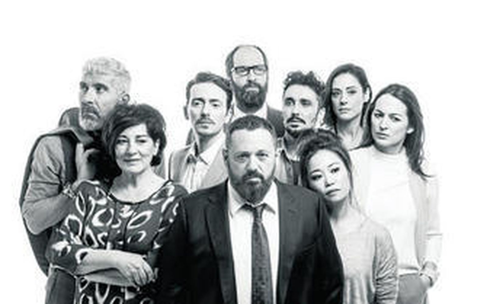 El reparto de 'El jurado' al completo, en una imagen promocional.