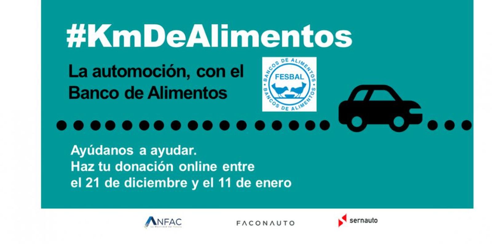 ANFAC, FACONAUTO Y SERNAUTO colaboran con el Banco de Alimentos