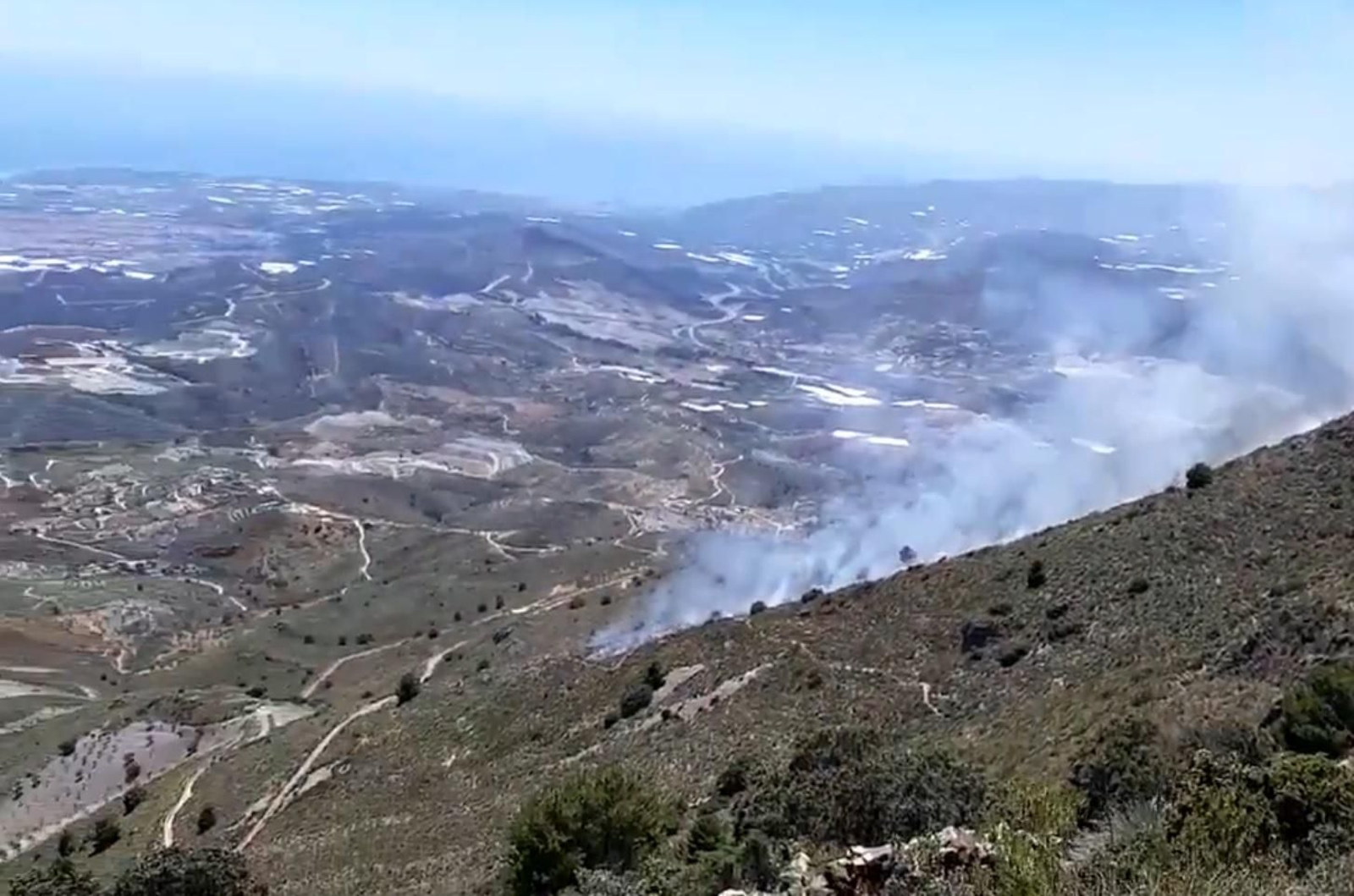 Extinguido el incendio en la Sierra de Lújar, en la Costa de Granada