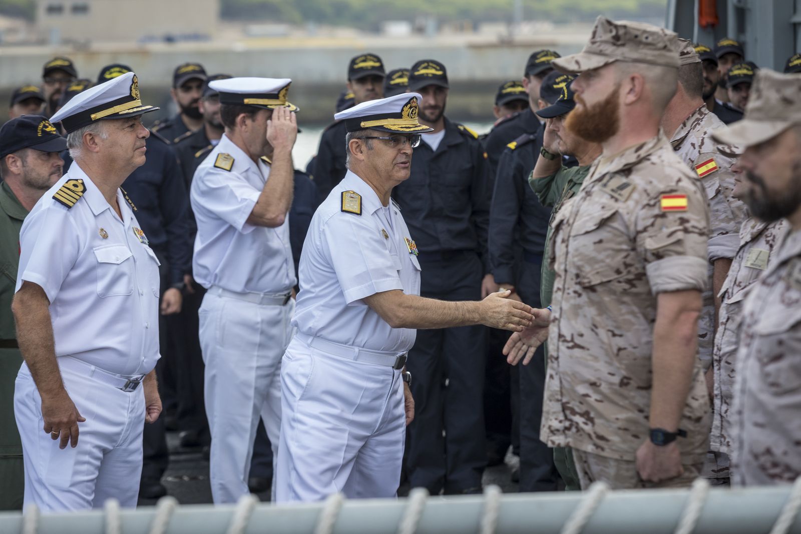 Salida de la fragata 'Reina Sofía'