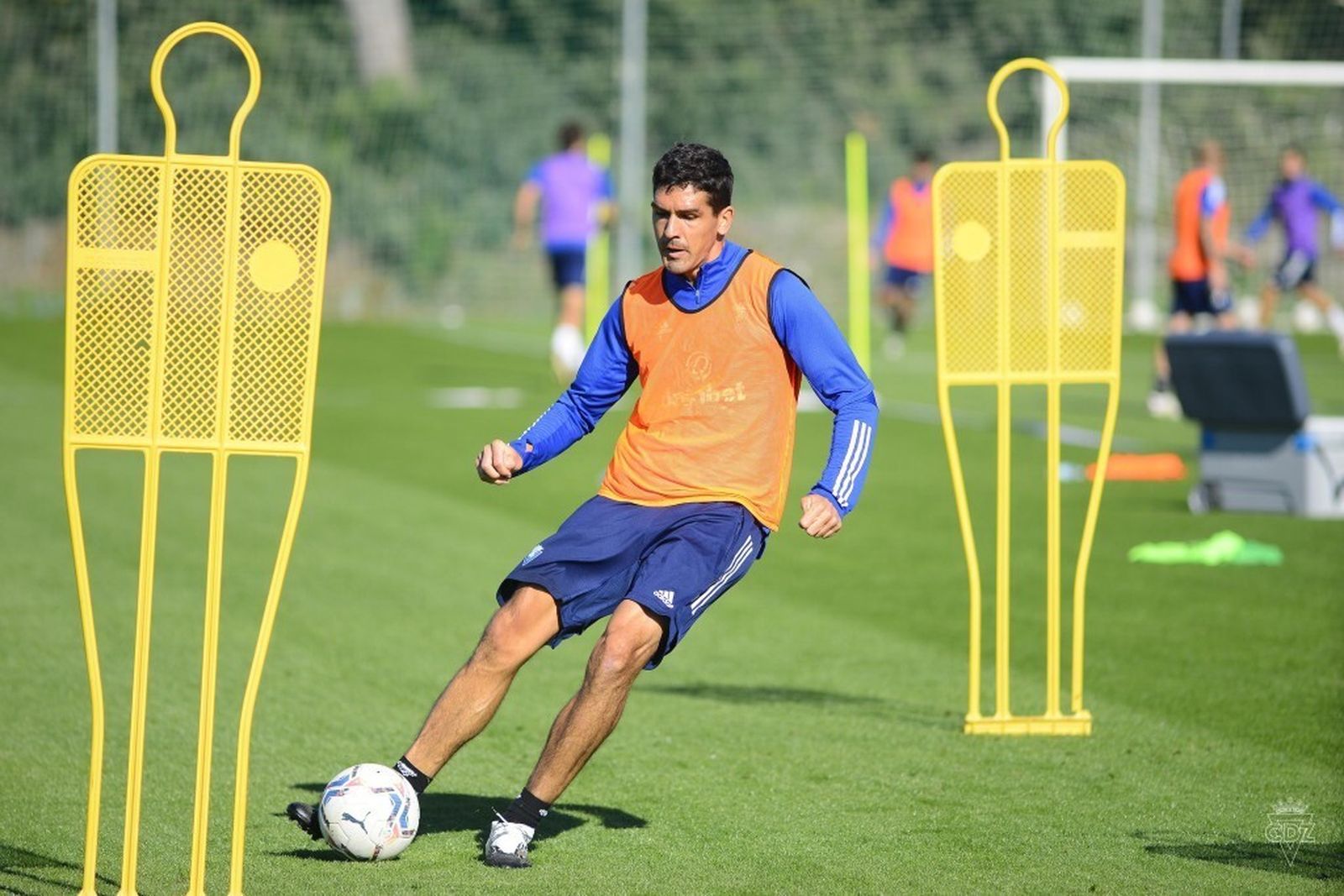 Garrido en un entrenamiento.
