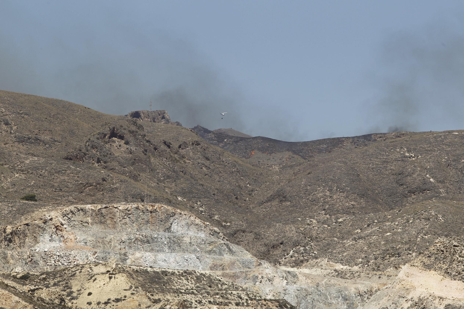 Fotogalería incendio forestal Paraje Majada del Aguilón. Huércal de Almería