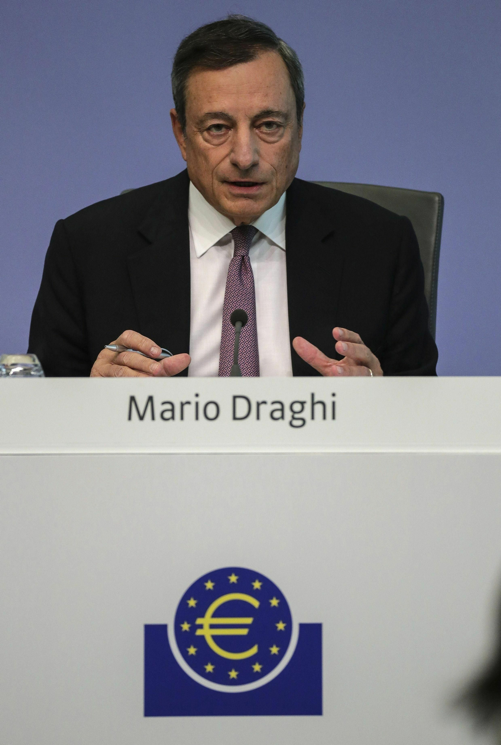 Mario Draghi, presidente del BCE.