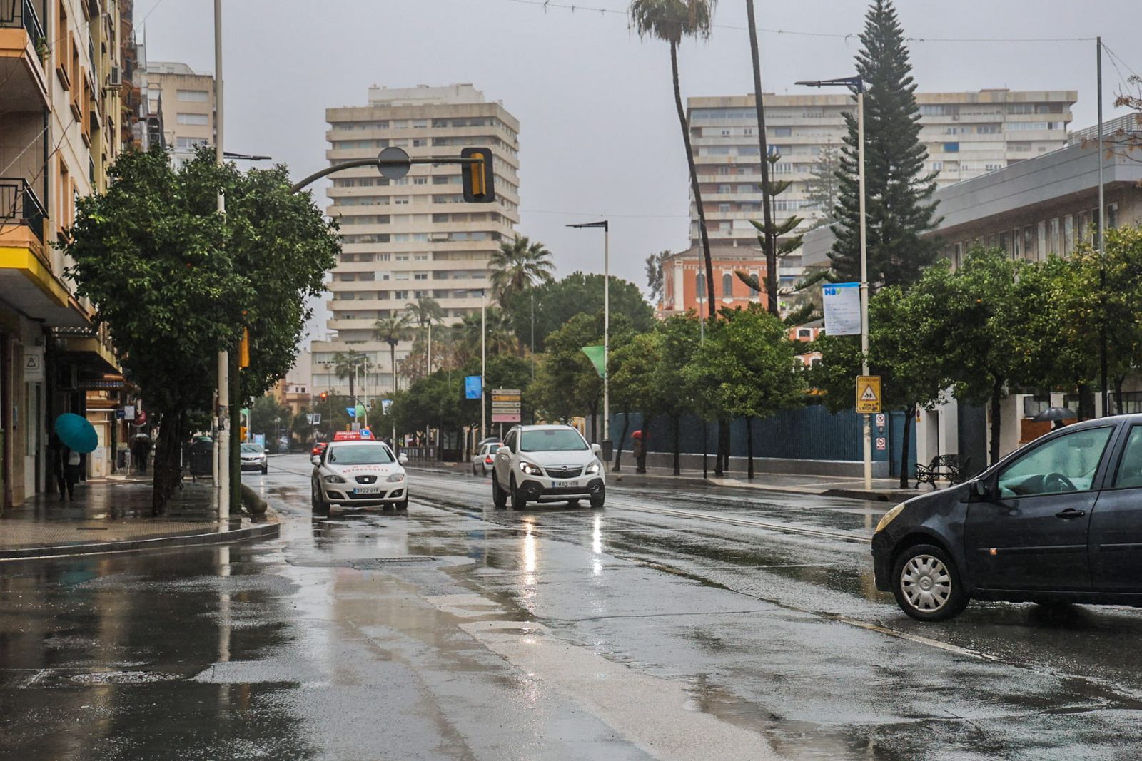 Fotografías de las precipitaciones por la borrasca Ingrid en la ciudad