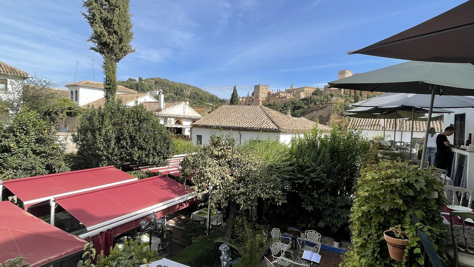 Buenas vistas desde la terraza superior