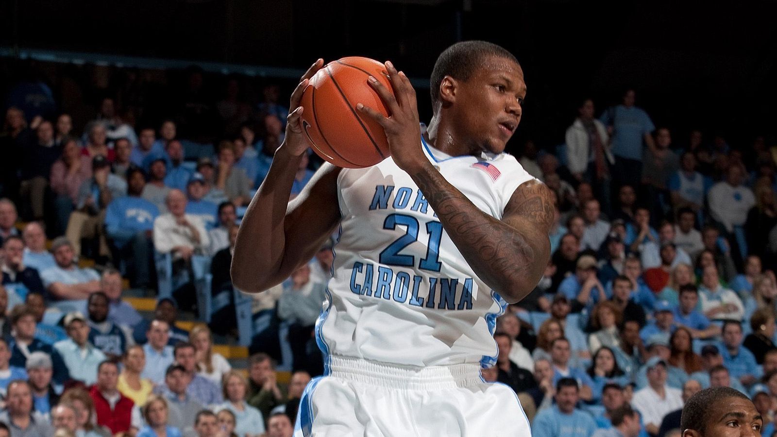 Deon Thompson, en su etapa en North Carolina.