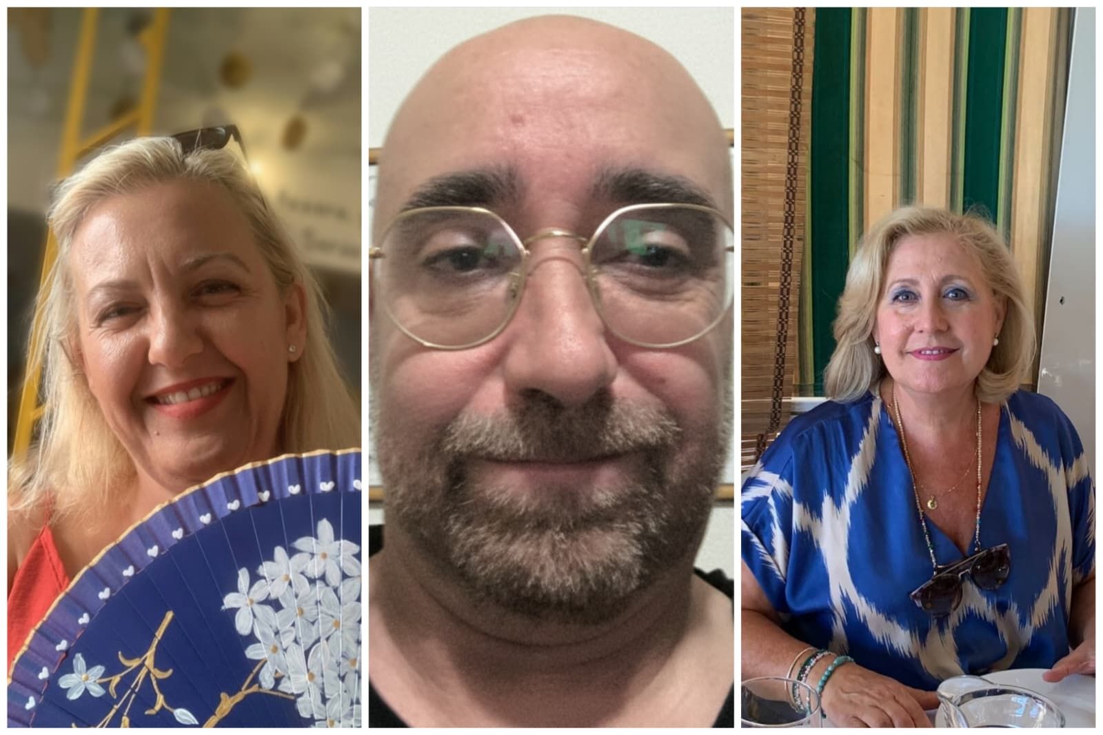 Mari Carmen Porras, Rafael Ruiz y Carmen Sibaja.