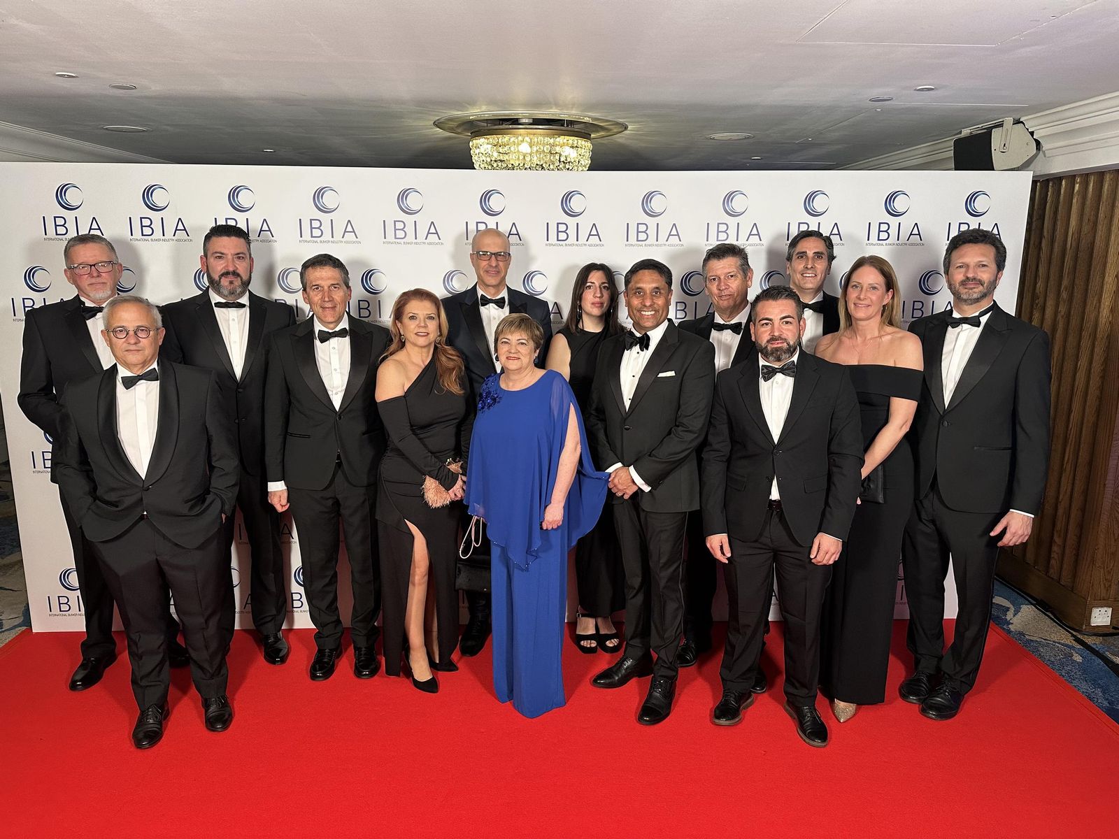 Los representantes de la comunidad portuaria de Algeciras en el evento.