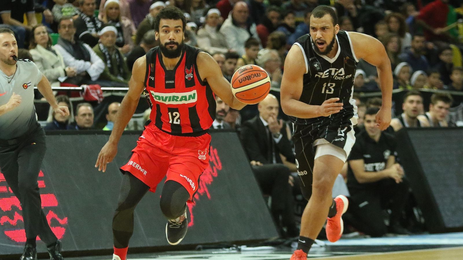 Devin Wright, durante el partido ante el Bilbao Basket