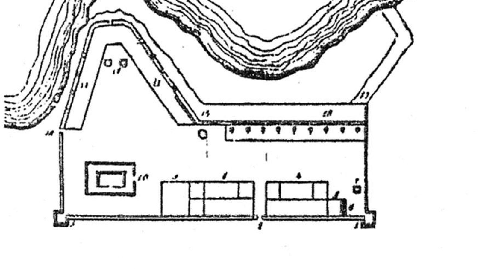 El plano del fuerte de Santiago.