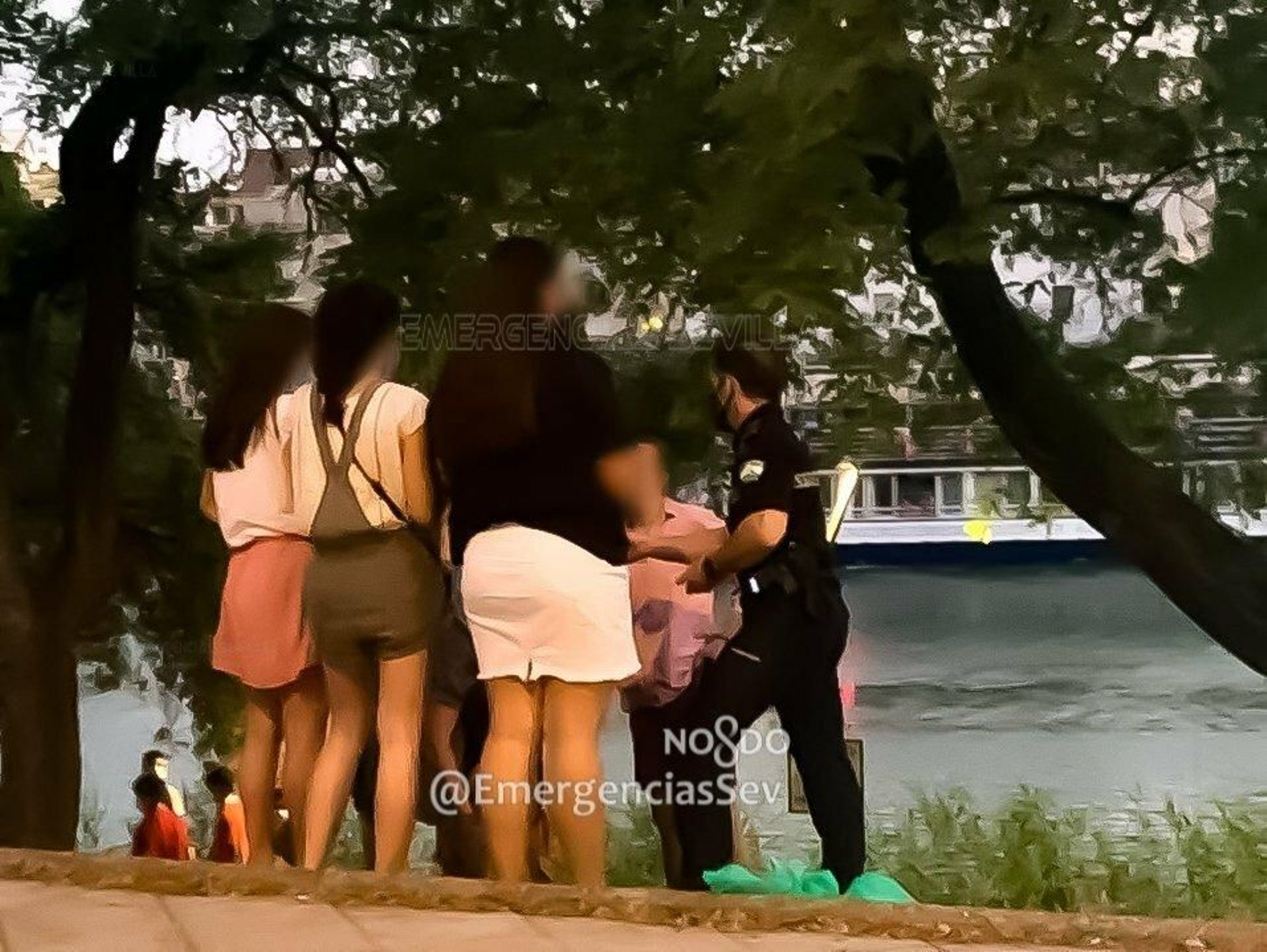 Una actuación de la Policía.