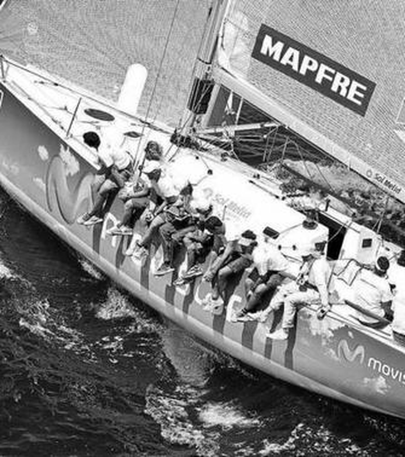 El 'Movistar', de Pedro Campos, durante la regata.