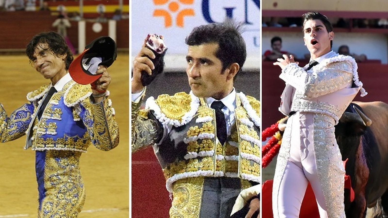 Curro Díaz, Joselito Adame y Miguel Ángel Pacheco