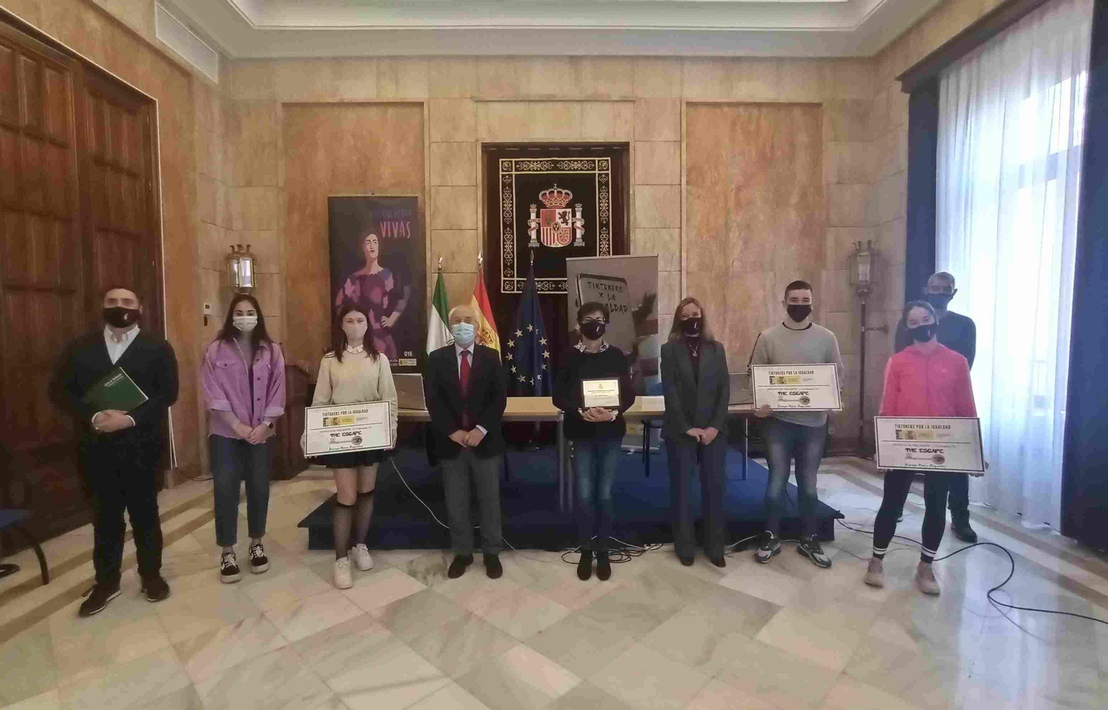Entrega de los premios del concurso ‘Tiktokers por la igualdad’ impulsado por la Subdelegación