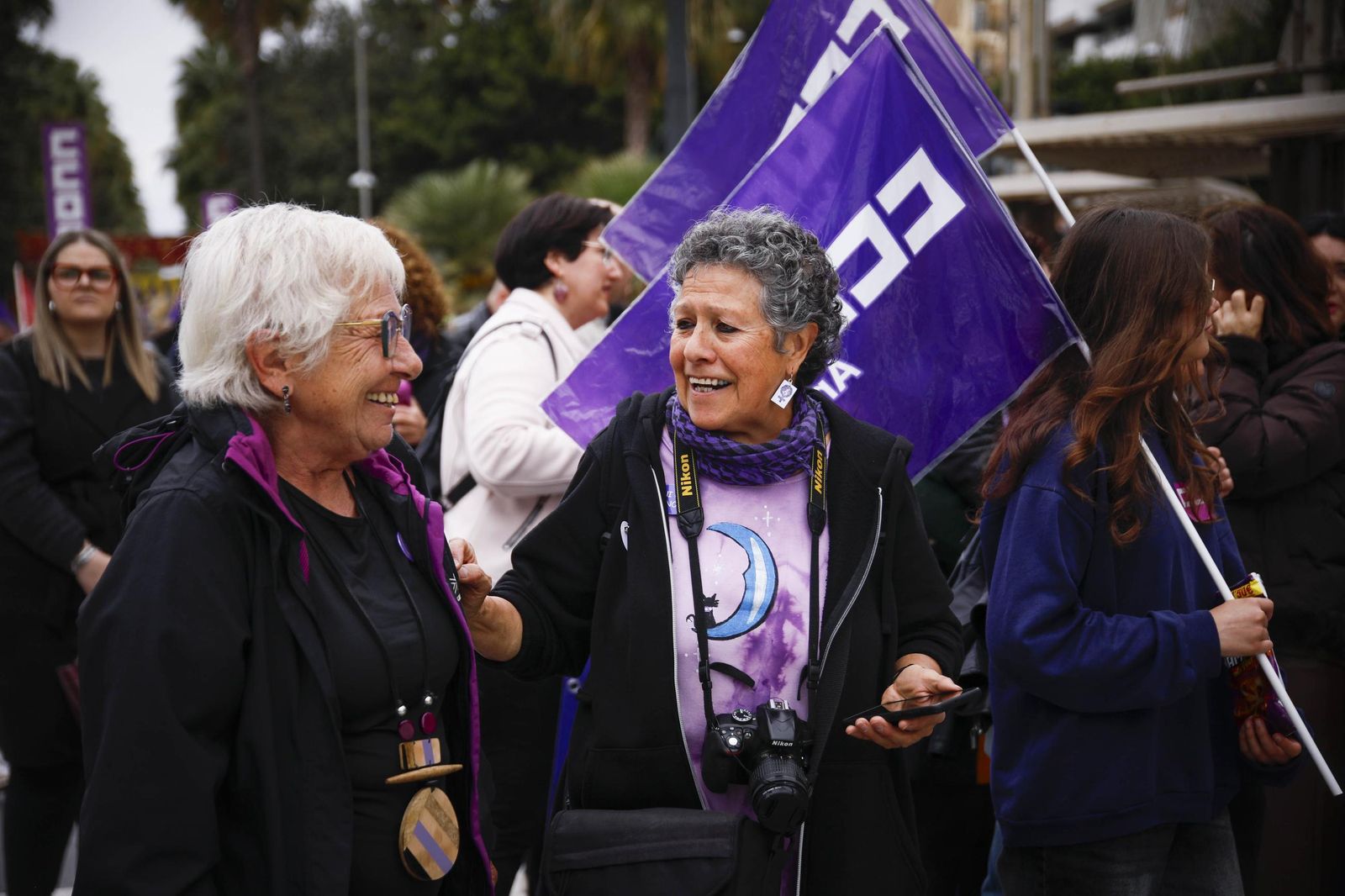 Las imágenes de la manifestación realizada por la Plataforma de Acción Feminista en Almería