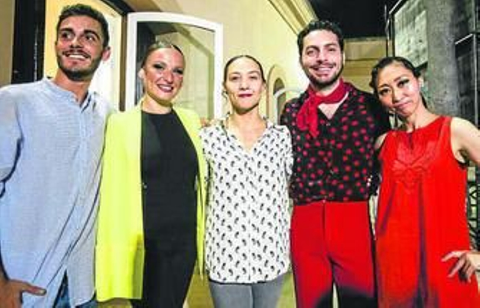 Iván Orellana, María Pardo, Florencia O´Ryan, Isaac Tovar y Yukari Iguchi.