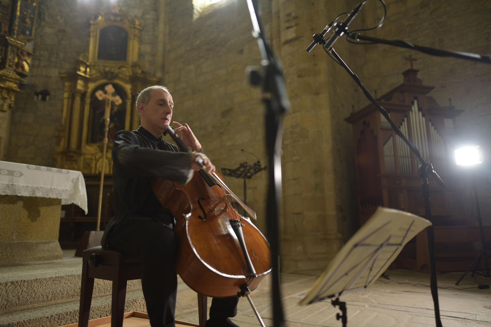 Asier Polo (Bilbao, 1981) durante las sesiones de grabación en Zenarruza.
