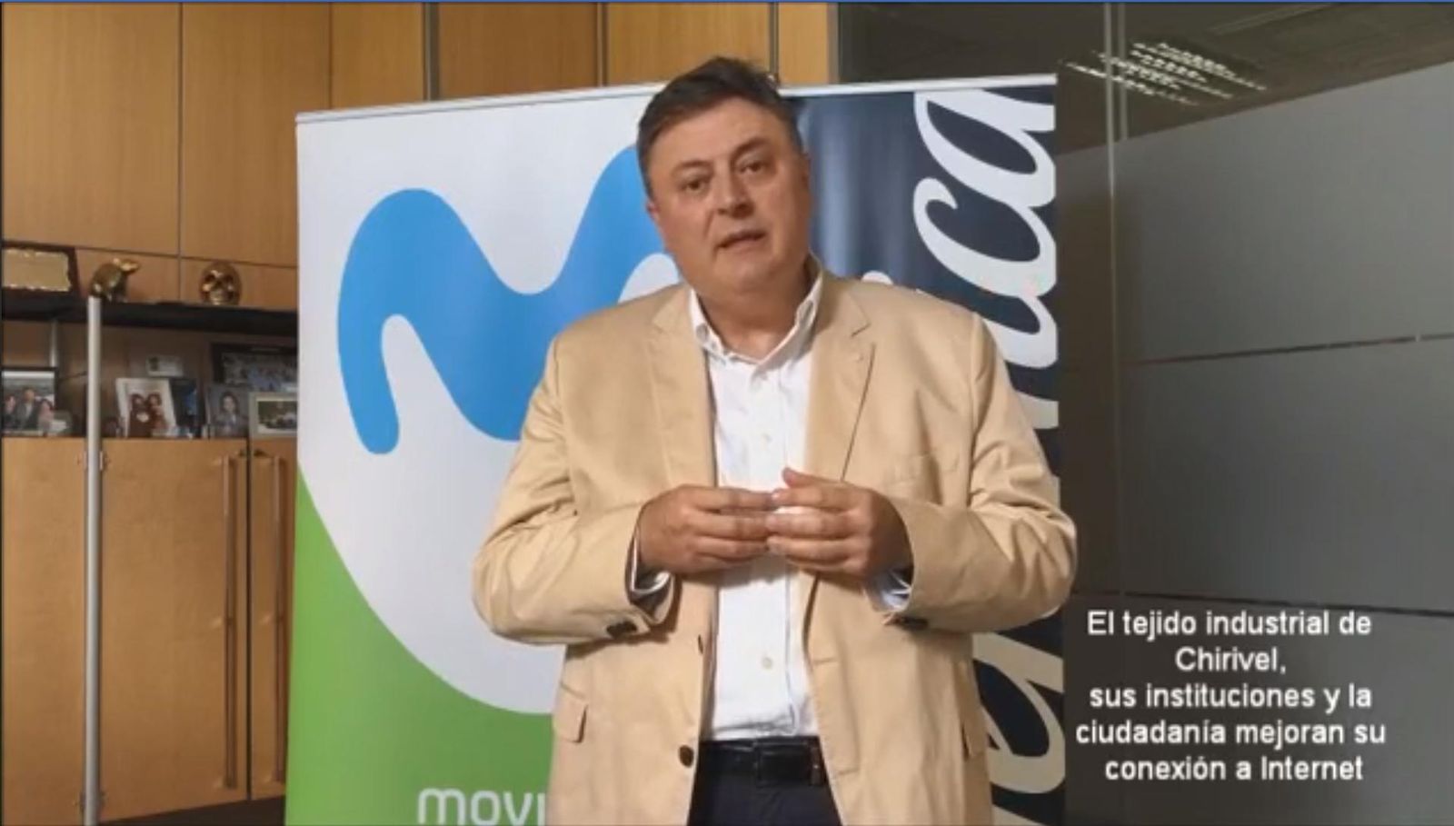 Jerónimo Vilchez responsable de Movistar destaca las ventajas para el tejido industrial de Chirivel.