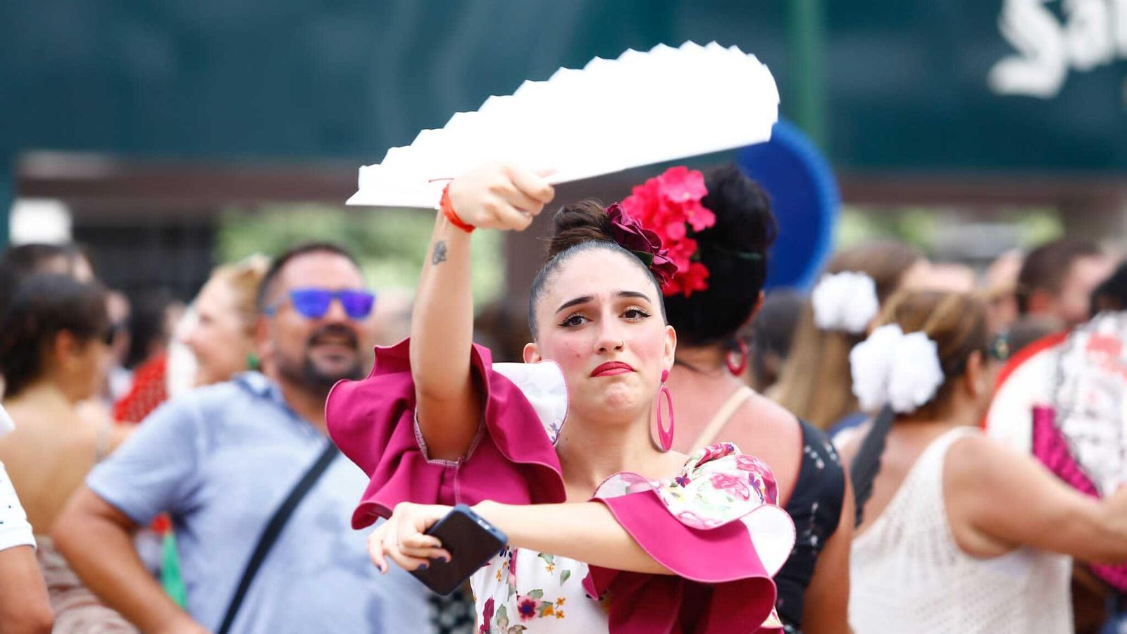 El primer día de Feria en el Centro de Málaga, en fotos