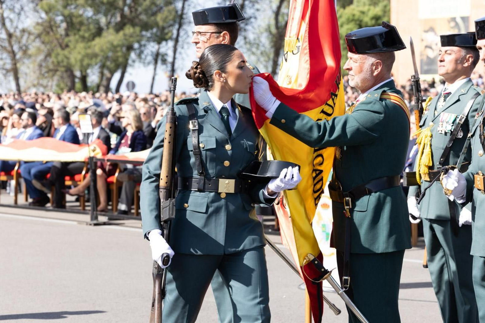 Acto de jura de bandera de la 130ª promoción de guardias civiles de la Academia de Baeza