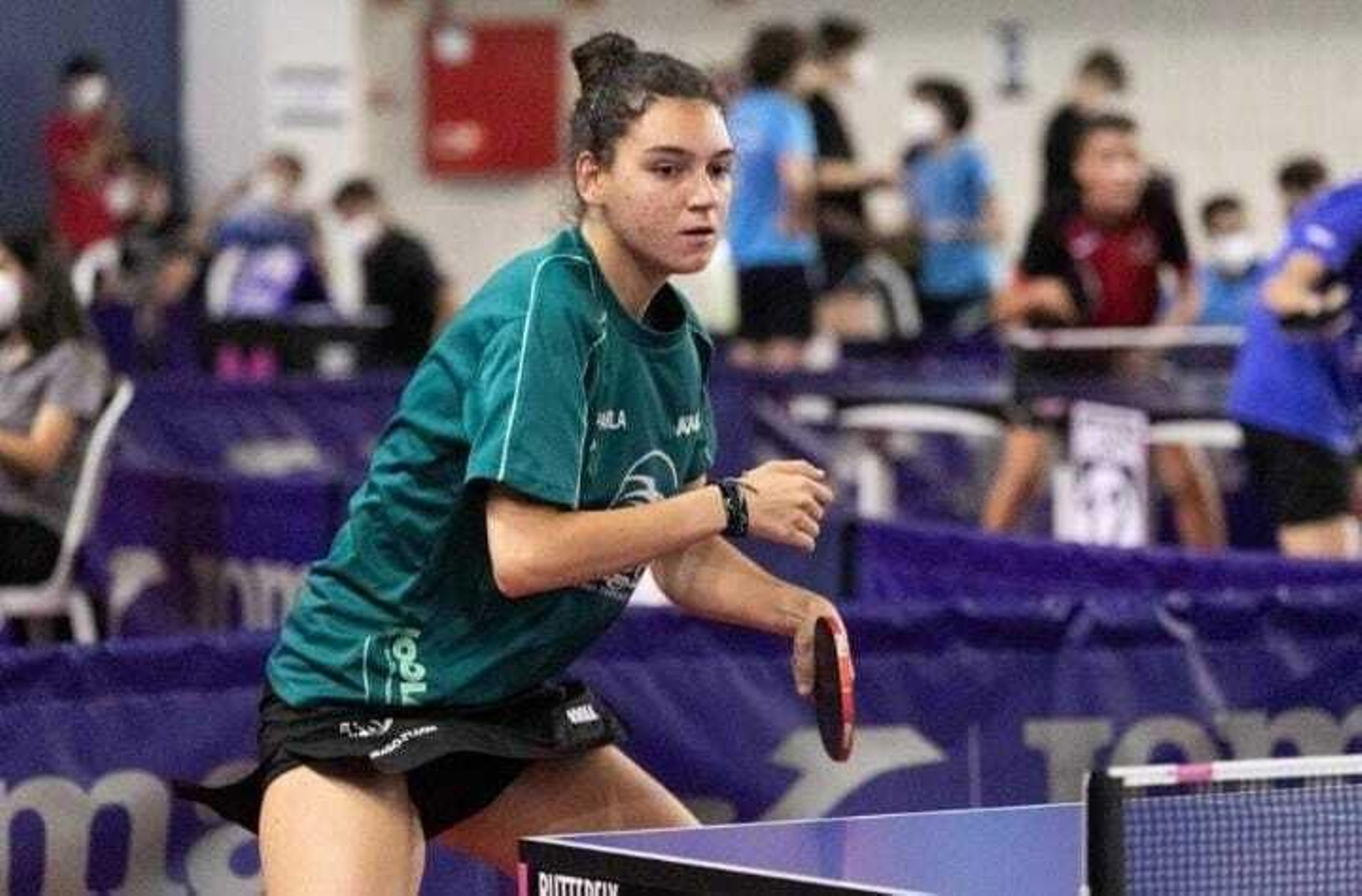 Ana Vertiz, durante un partido.