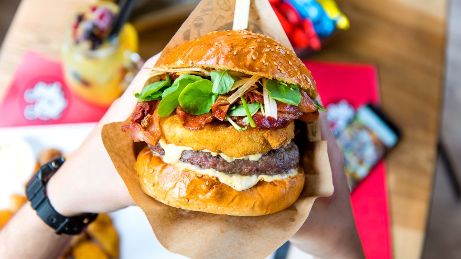 Hamburguesa de Goiko.