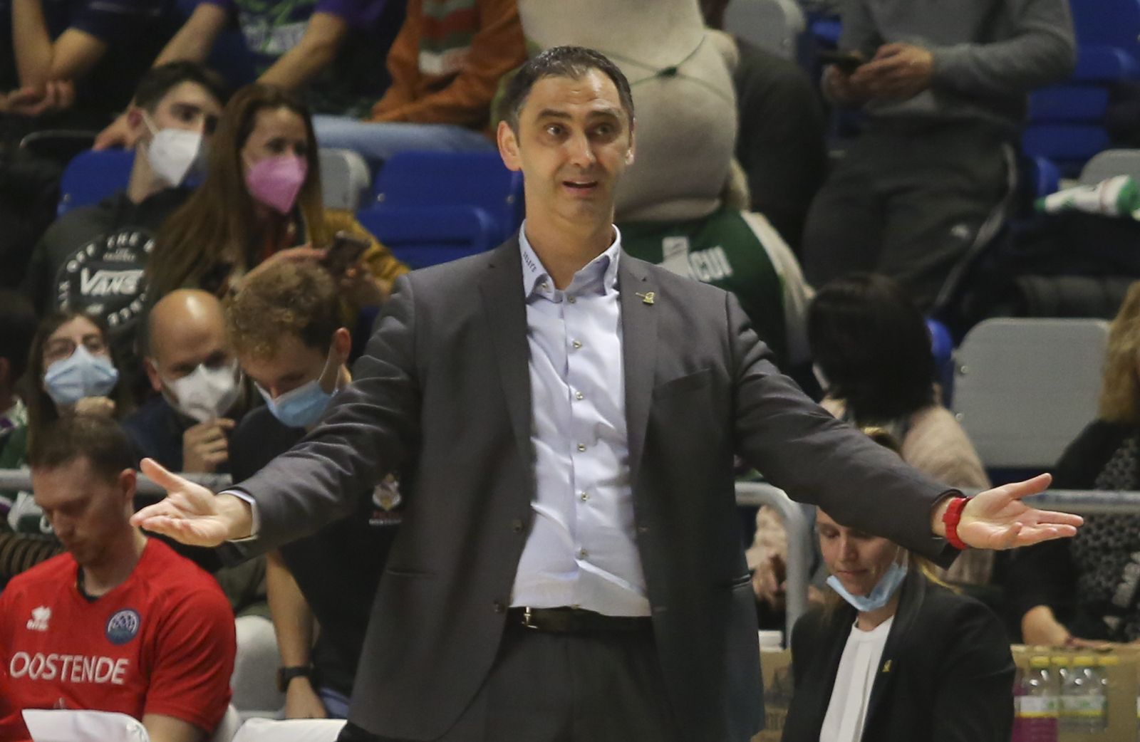 Dario Gjergja, en el partido ante el Unicaja en el Carpena.