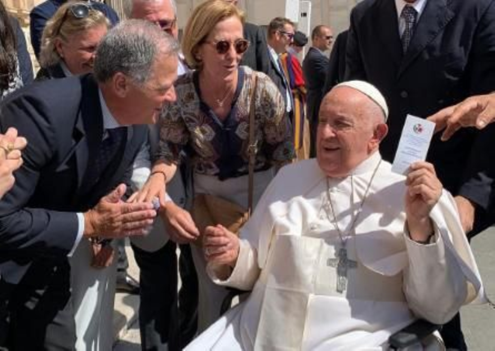 El Papa con la estampa de la Paz