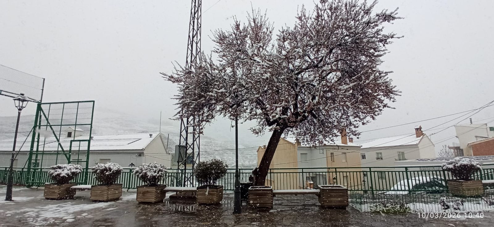 La nieve ha cubierto Bacares este 10 de marzo
