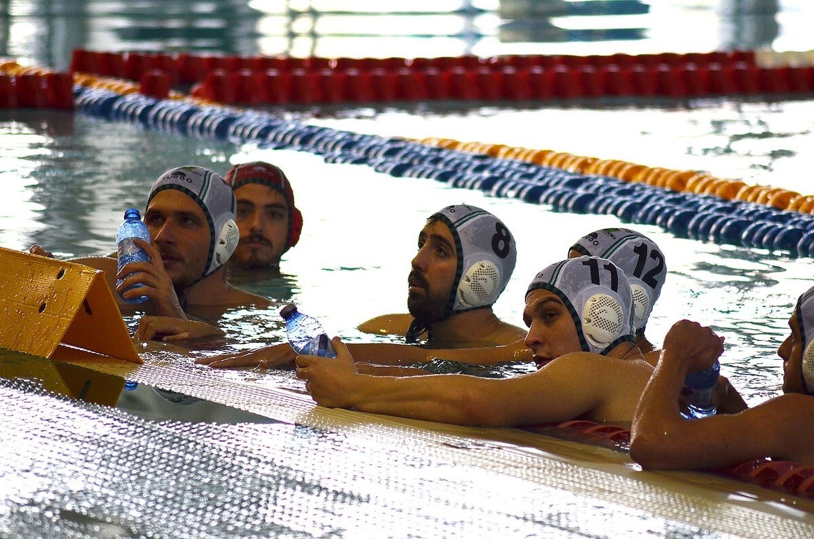 Jugadores del Waterpolo Málaga