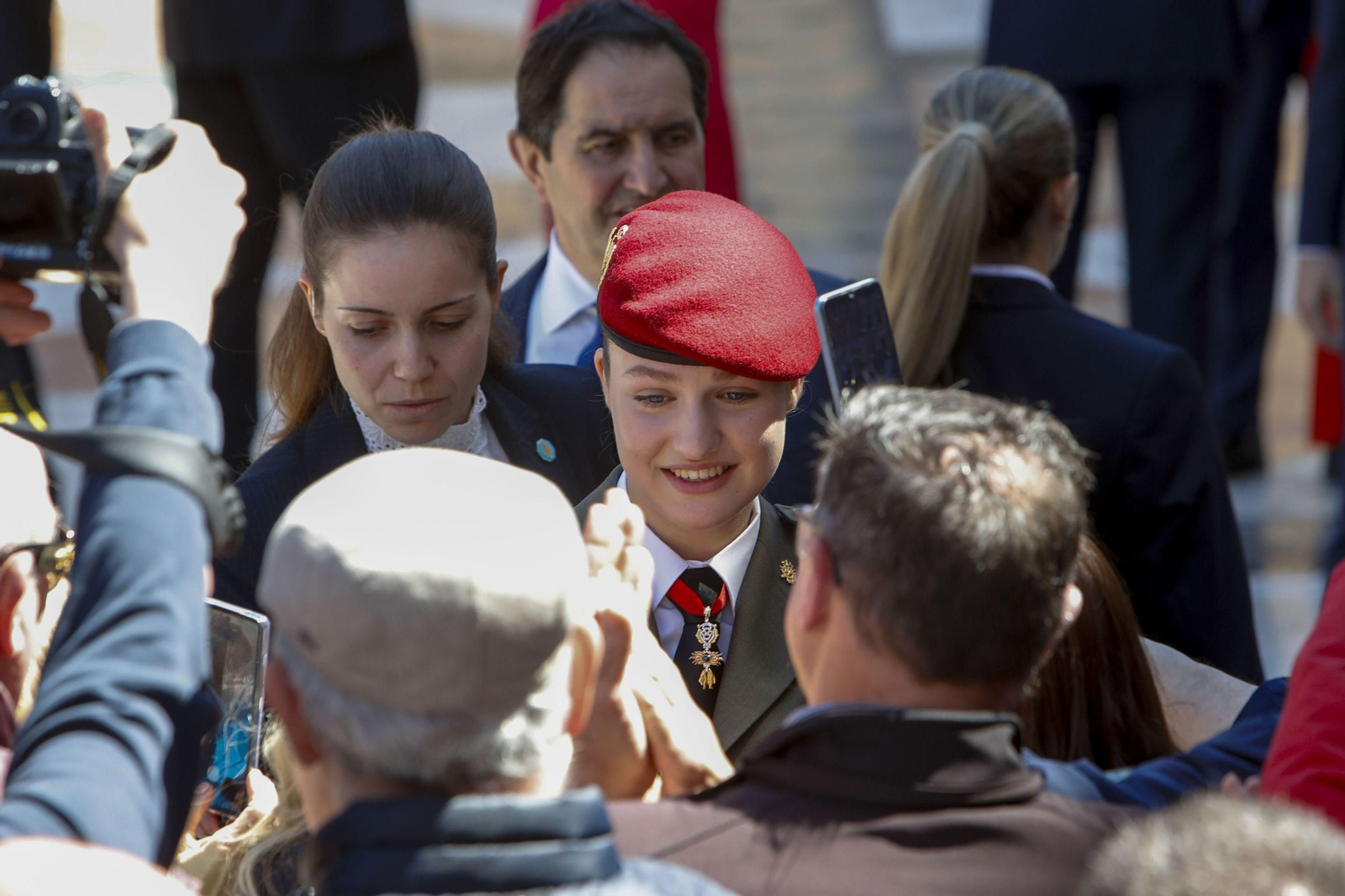 La princesa Leonor, en su primer acto institucional en solitario en Zaragoza