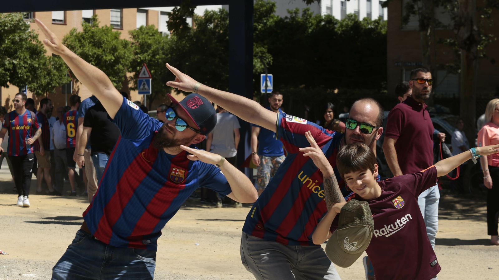 Las imágenes de la afición del Barcelona