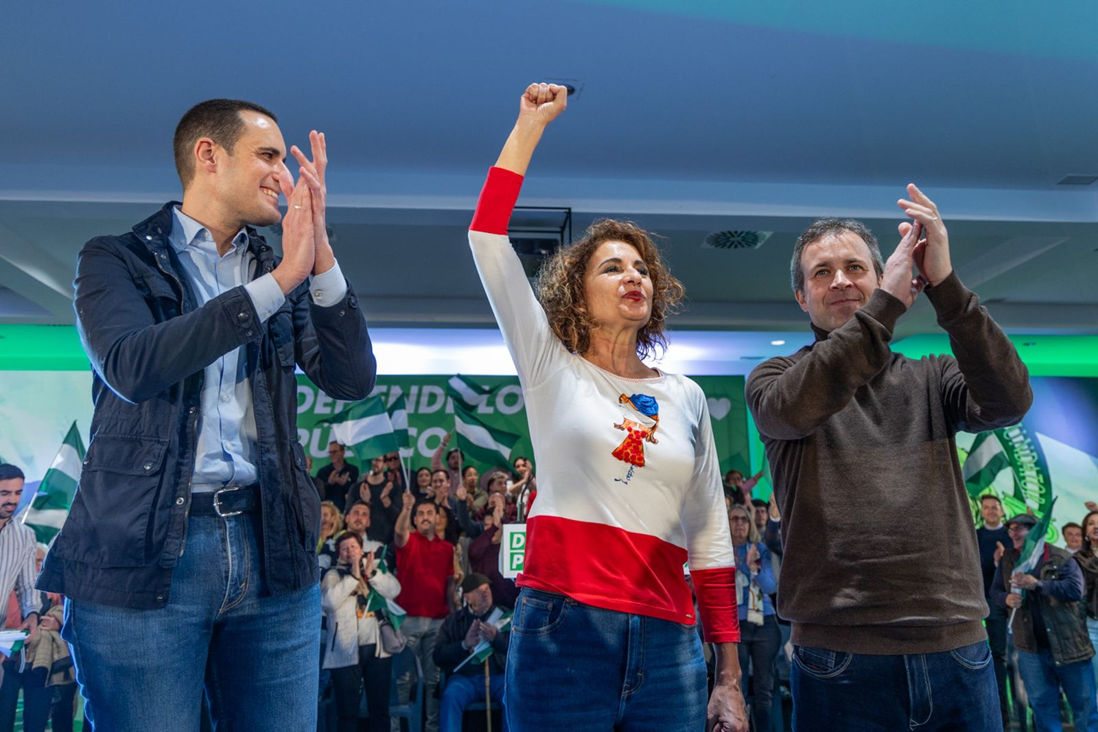 Acto en defensa de los servicios públicos para celebrar el 28F en Jaén