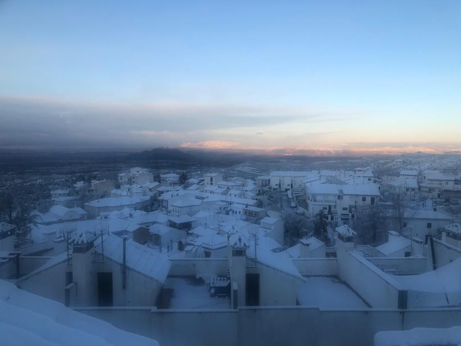 Fotos de la nieve en Víznar