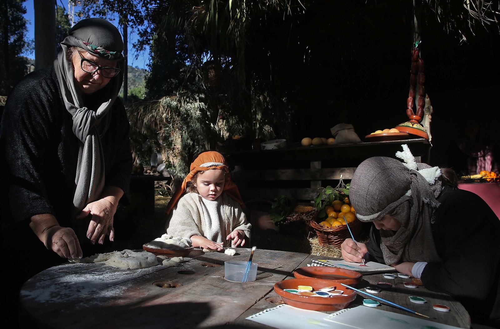 La inauguración del Belén Viviente de Pelayo, en imágenes