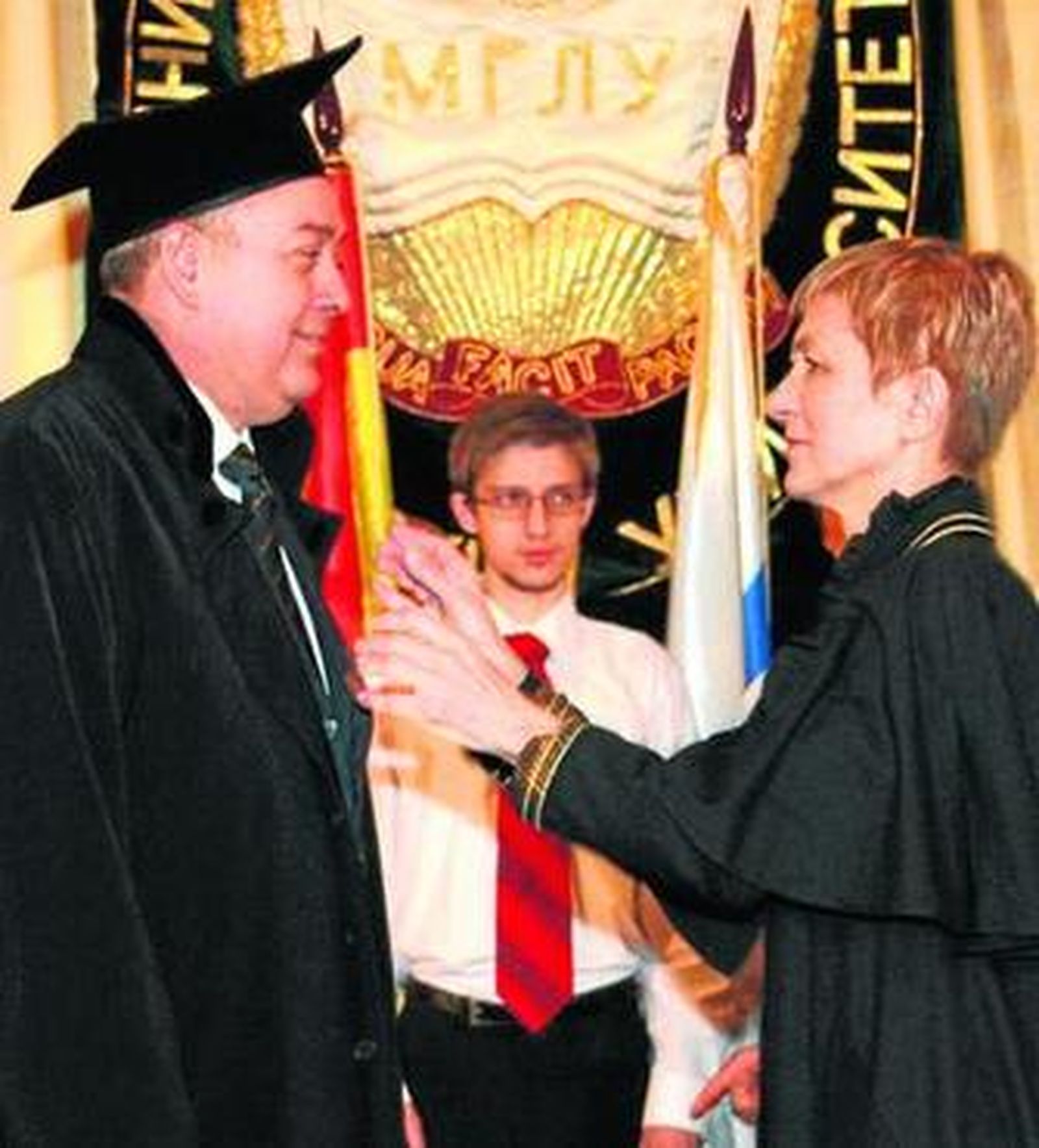 Diego Sales, en el acto de investidura como Doctor Honoris Causa.