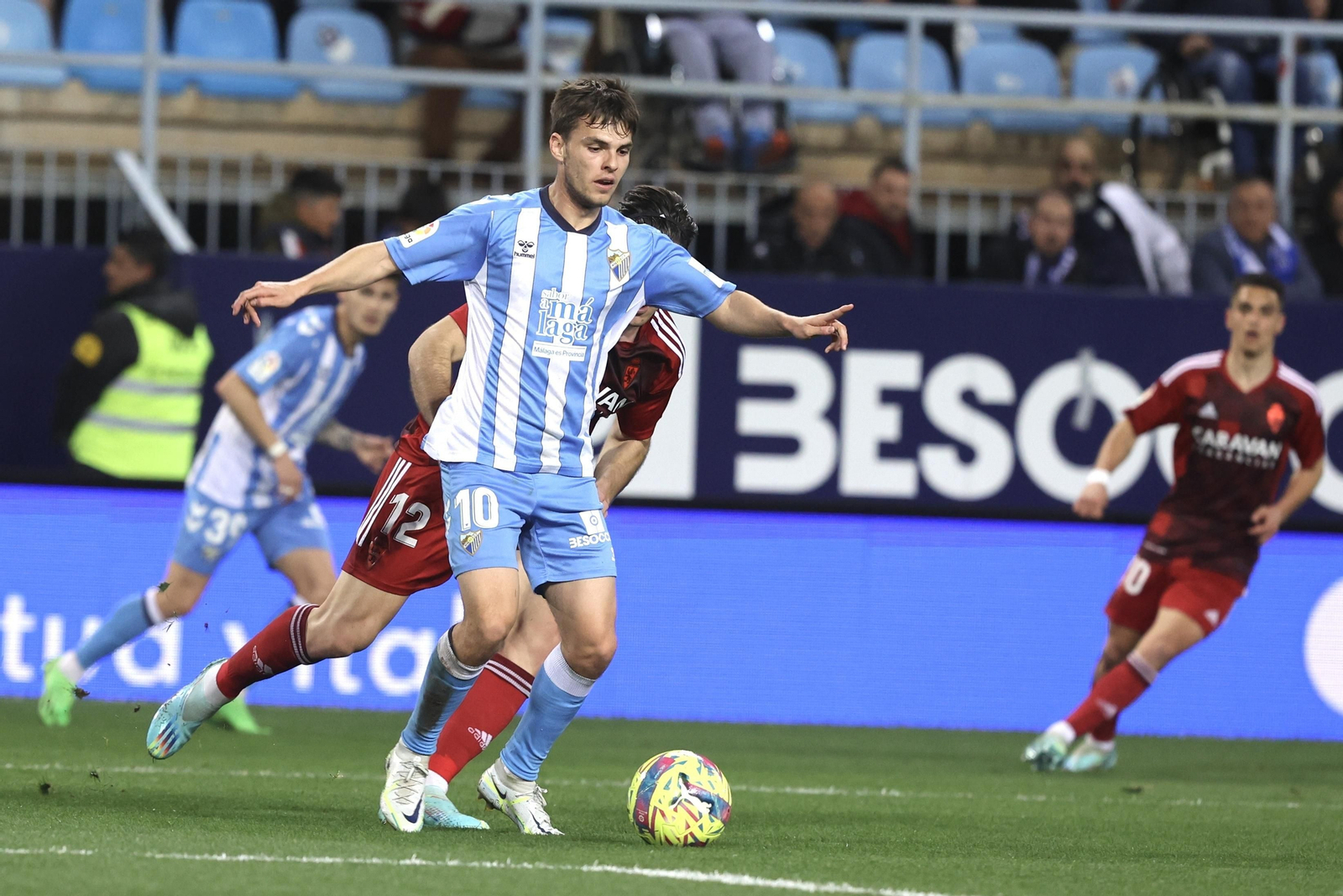 El Málaga CF-Zaragoza, en fotos