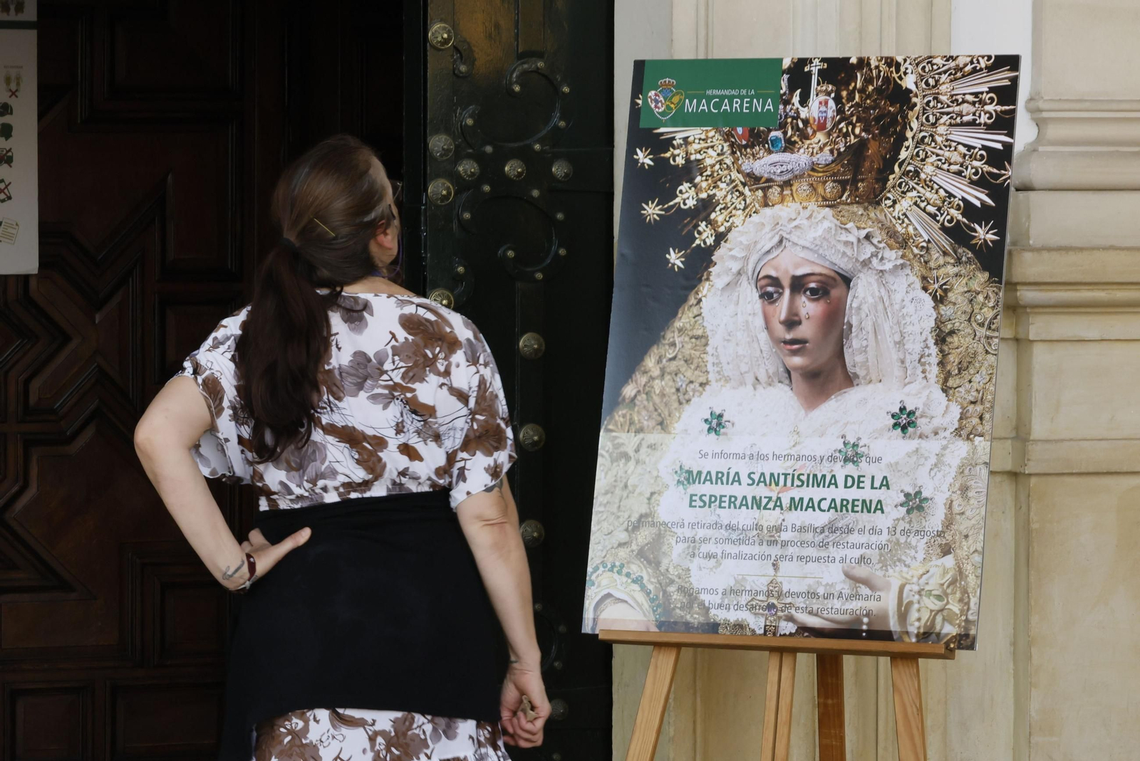 Días sin la Virgen expuesta al culto.