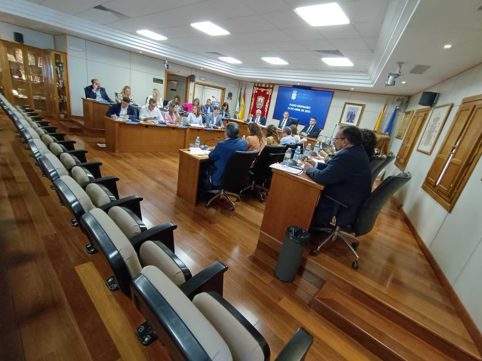 Un momento del Pleno celebrado este miércoles. Un momento del Pleno celebrado este miércoles.