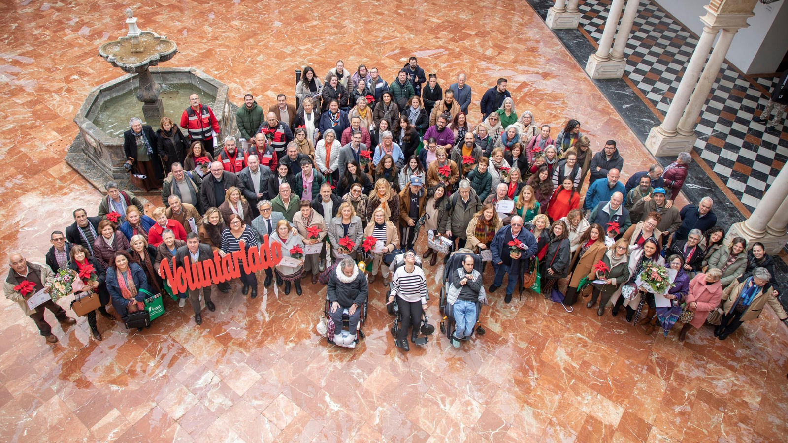 ASistentes a la celebración del Día del Voluntariado en la Diputación de Córdoba.