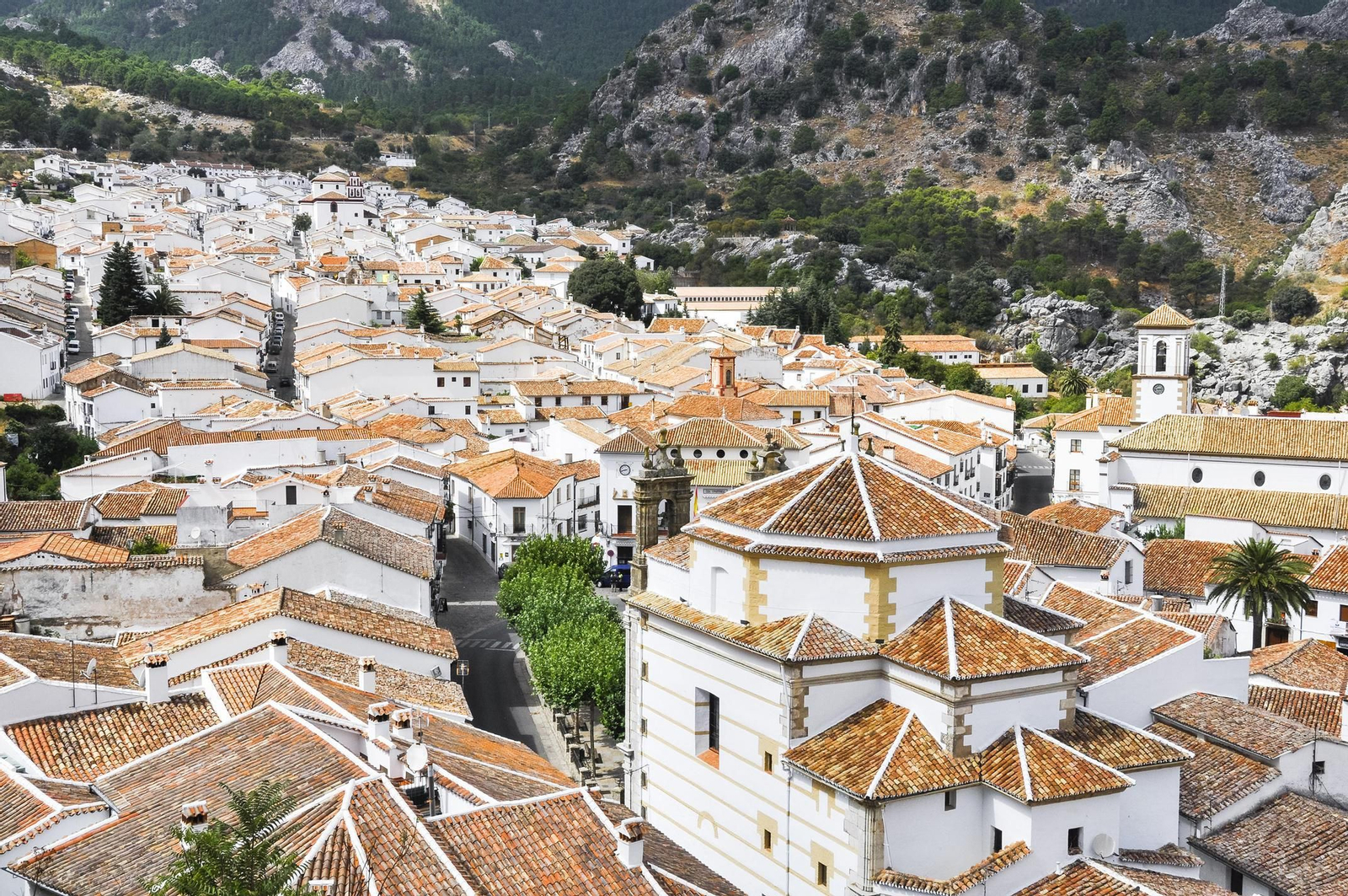 Vista del pueblo de Grazalema