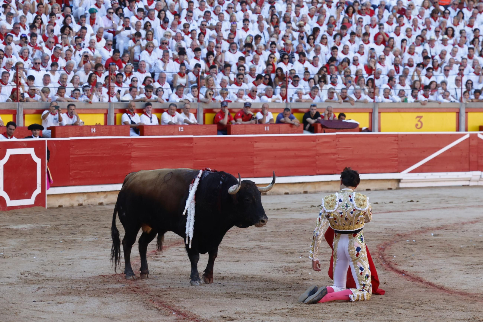 Las imágenes de la Puerta Grande en Pamplona