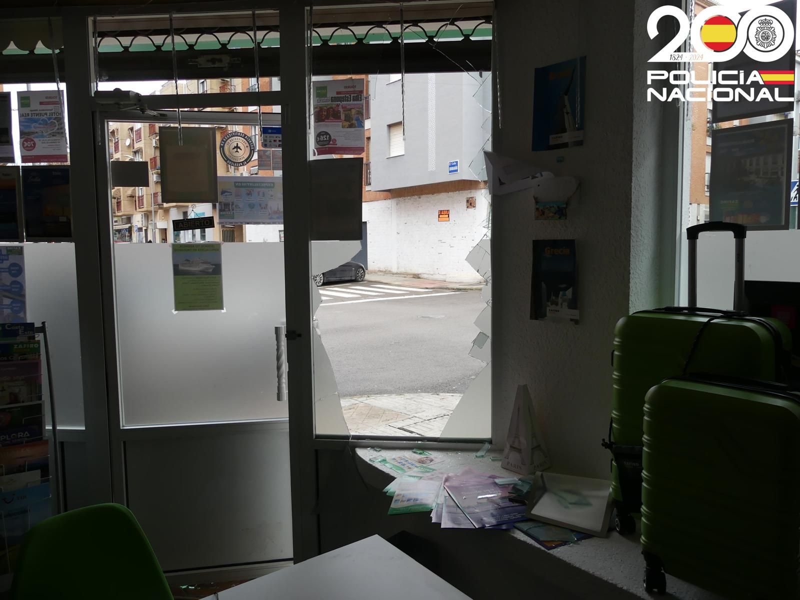 Imagen de unos de los establecimientos asaltados.