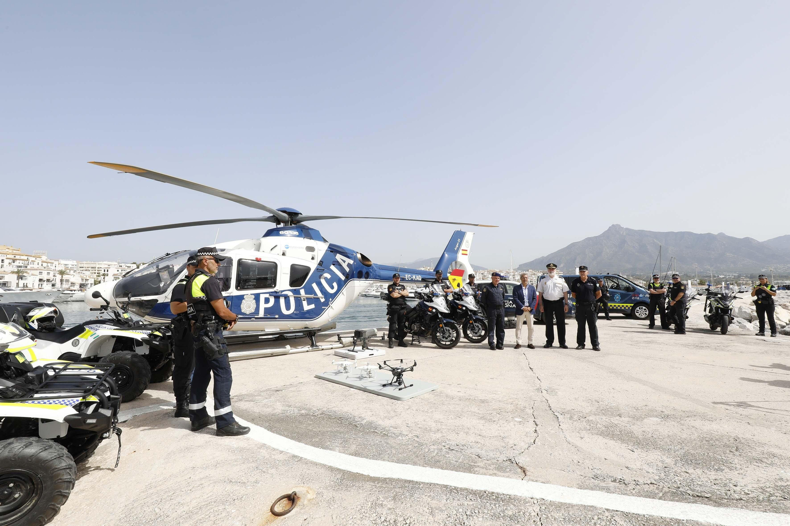 La presentación del dispositivo especial de seguridad.