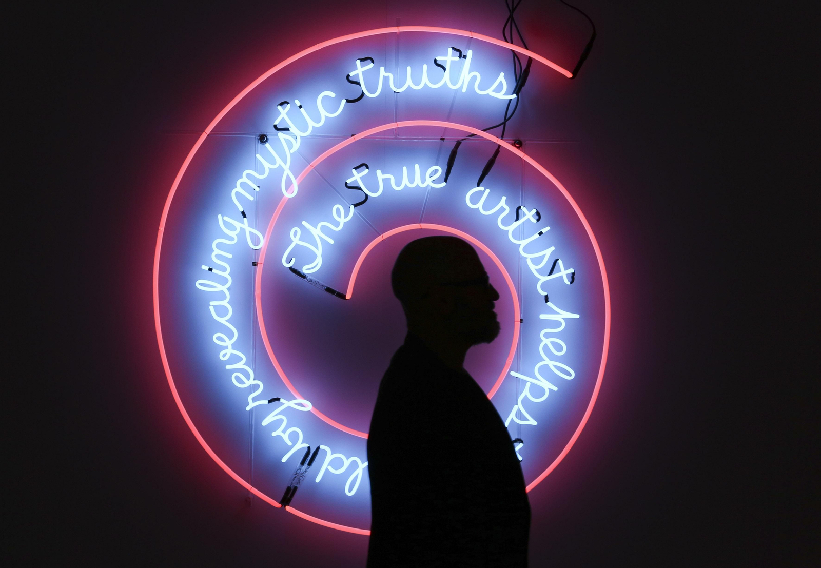 Fotos de la exposición de Bruce Nauman en el Museo Picasso Málaga