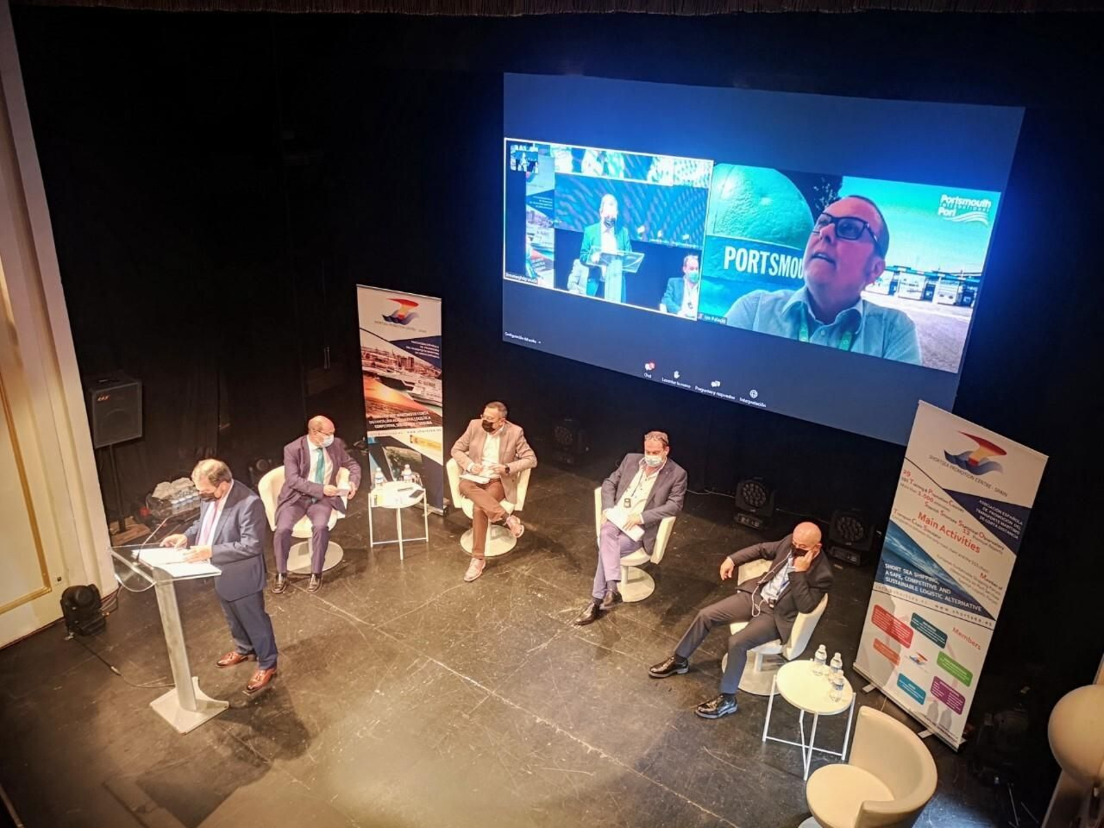 ‘El transporte marítimo de corta distancia y el compromiso con la sostenibilidad del Puerto de Almería’, organizada por la Asociación Española de Promoción del Transporte Marítimo de Corta Distancia (SPC-Spain)