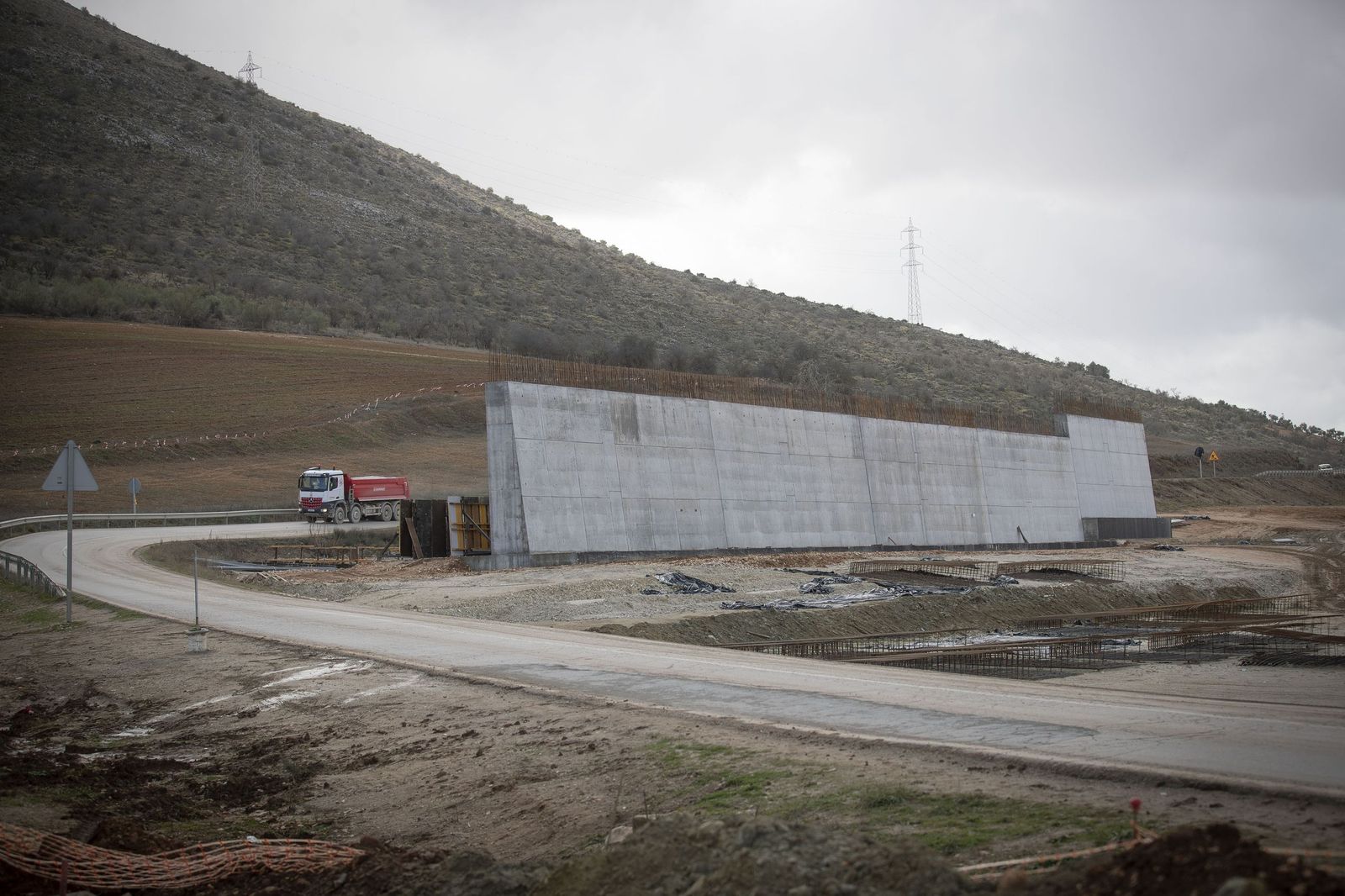 Obras en el tramo de Riofrío de la Variante de Loja