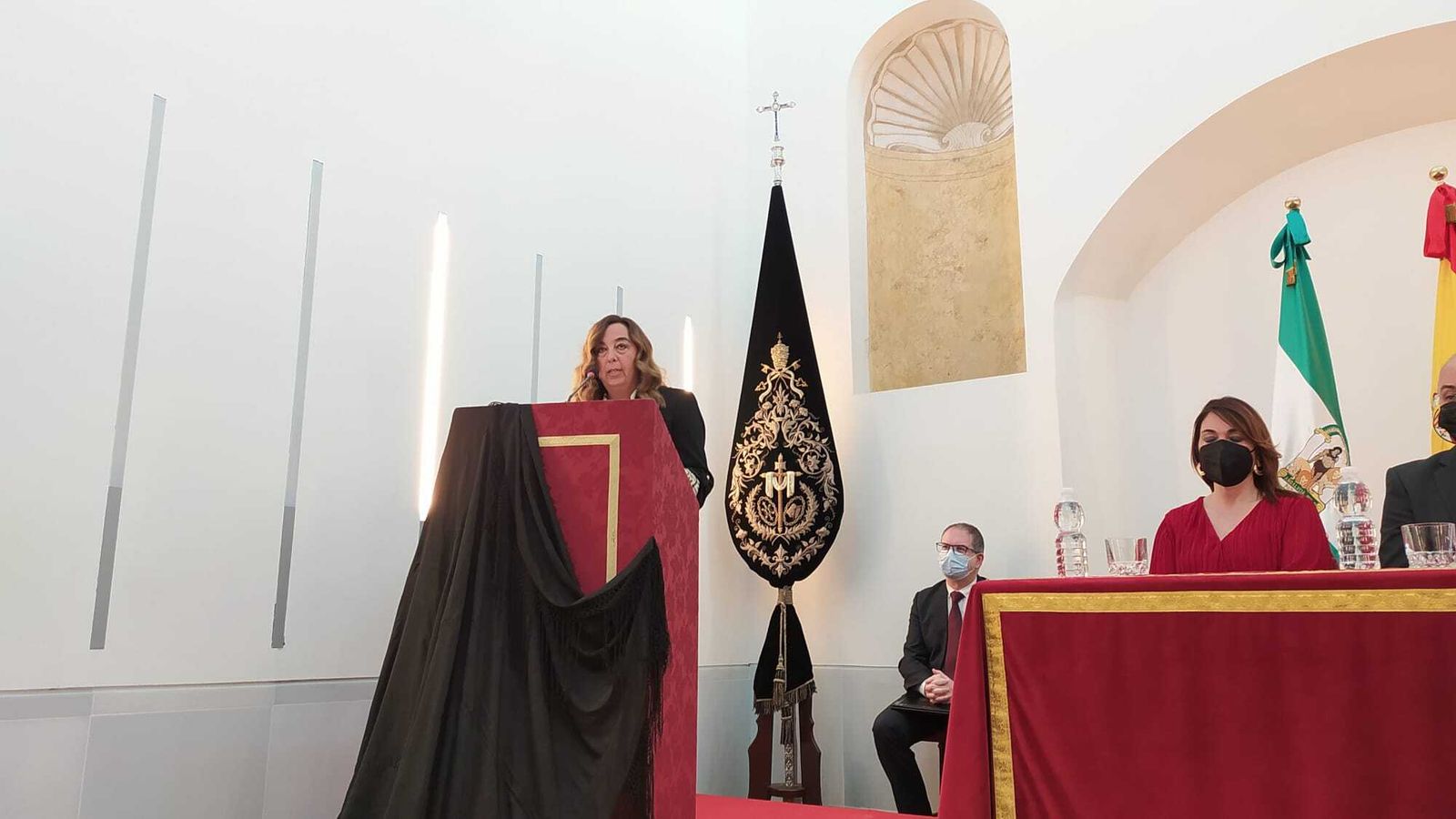 María José Moreno Subirana, durante la presentación del cartel del 275 aniversario de la Soledad.