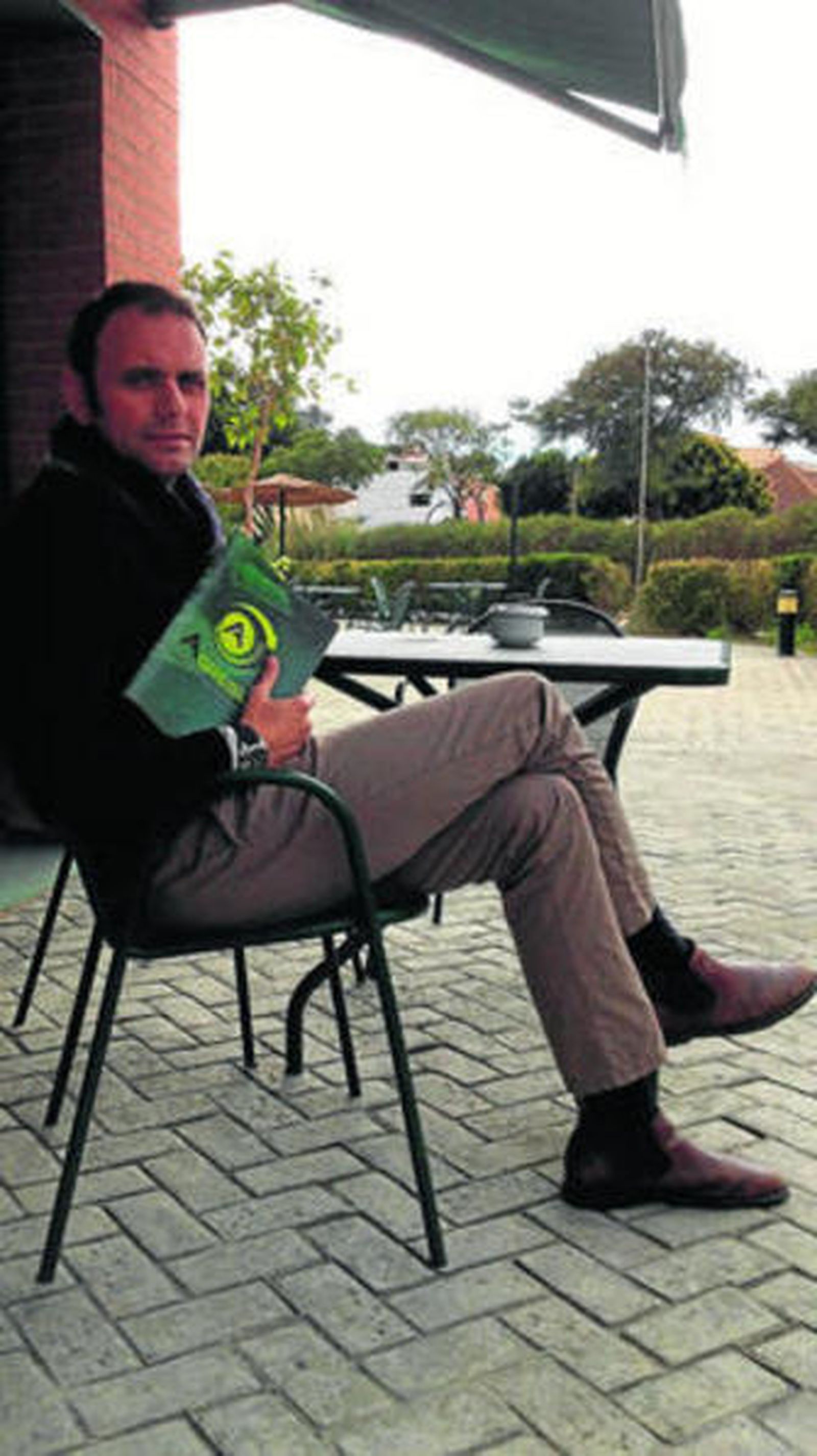 Rubén Barreno, ayer en un hotel de Málaga.